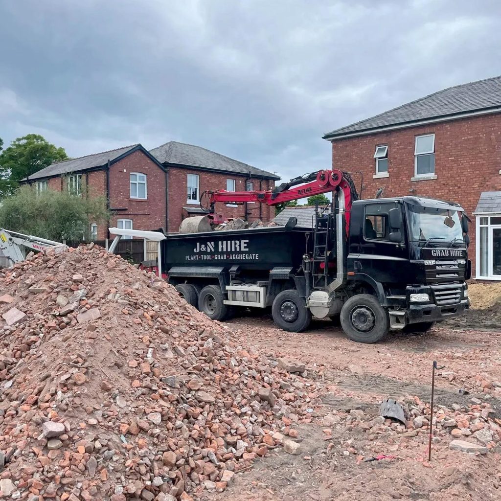 Grab hire for demolition